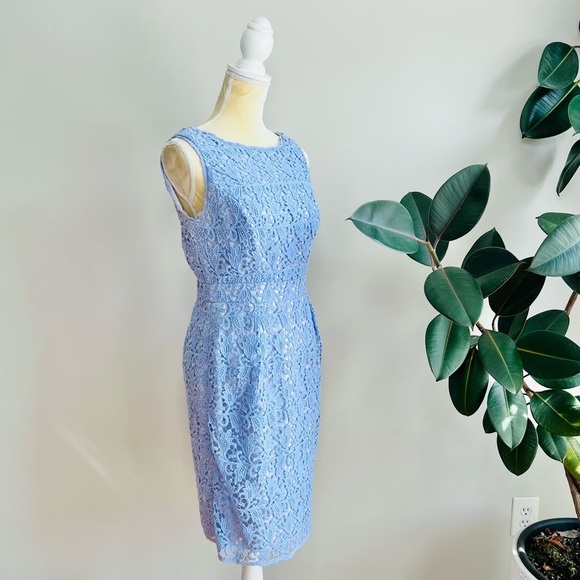 Shoshanna Pastel Purple Lavender Nyla Lace dress - Picture 6 of 7